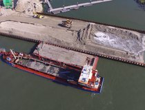 Poole Harbour South Quay - Hydraulic placement of dredged sand infill