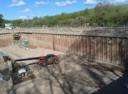 Mercia Energy from Waste - Completed Secant Pile Wall