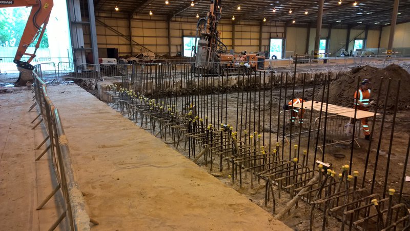 Knowsley Rail Loading Transfer Station (SITA) - Pile trimming and capping beam construction